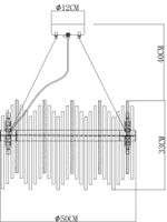 Подвесная люстра Arte Lamp ACAPULCO A1007SP-10GO, 10хG9
