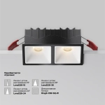 Встраиваемый светильник Альфа / Alfa LED 20 Вт 3000 К 50°, DL043-02-10W3K-SQ-B-1. TM Maytoni