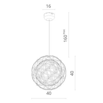 Подвесная люстра Divinare GALASSIA 1030/02 SP-42, 1хLED