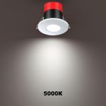 358639 SPOT NT21 273 белый Светильник встраиваемый светодиодный диммируемый, смена цв. температуры IP65 LED 3000К\4000К\5000К 8W 220V REGEN