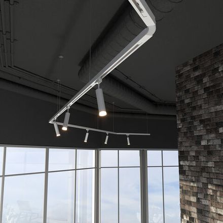 Basic System Гибкий коннектор для  шинопровода белый TRC-1-1-FLEX-WH
