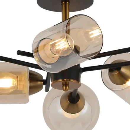 IL8243-6COU-79 BK GD светильник потолочный ILLUMICO, E27х6