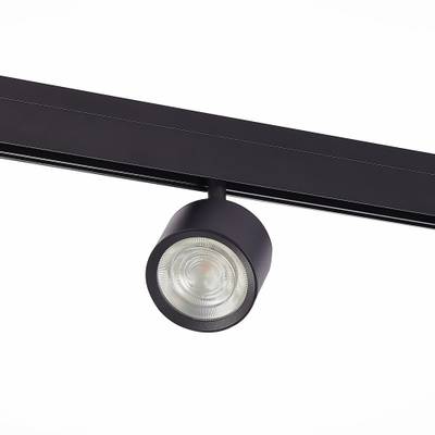 ST353.436.06 Магнитный трековый светильник Черный LED 1*6W 3000K 560Lm Ra&gt;80 36° IP20 L120xW81xH138 48V