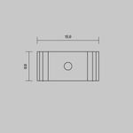 Комплект креплений (для профиля 25×42 и 35x51) 4 шт., ALM-2542-MT 642062. TM Maytoni