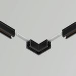 Коннектор угловой, накладной Levity, TRA184CL-11B. TM Maytoni
