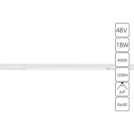 Магнитный трековый светильник Arte Lamp OPTIMA A7267PL-1WH, LED