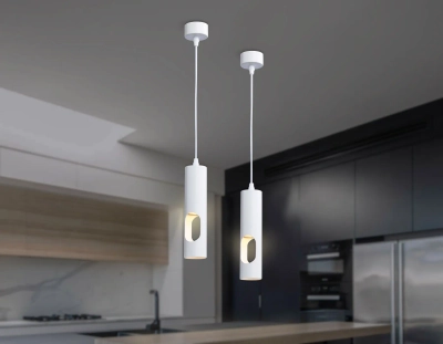 Светильник подвесной TN5106 WH белый GU10 max 12W D55*1245
