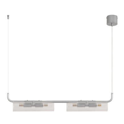 8258/4 SUSPENTIONI LN26 серебро/прозрачный, металл/стекло Подвес G9 4*20W 220V TORONTO