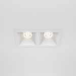 Встраиваемый светильник Alfa LED 3000K 2x10Вт 36°, DL043-02-10W3K-SQ-W. TM Maytoni