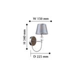 Настенный светильник Martina 2193-1W. ТМ F-Promo