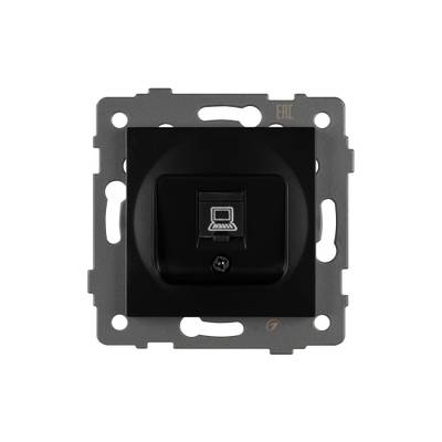 Механизм компьютерной розетки SCT-MPC1-PL-BK-V (RJ-45, CAT6) (Arlight, -)