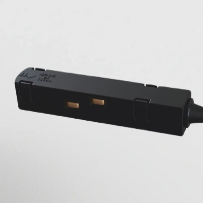 Коннектор питания угловой S35 черный, TRA004CPC-22B. TM Maytoni