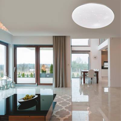 2052/CL PALE SN 162 Светильник пластик/белый/хром LED 30Вт 4000K D360 IP43 ABASI