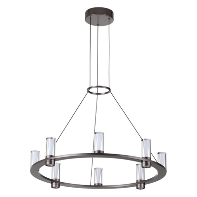 7143/55L HIGHTECH ODL26 513 светильник темный никель/акрилл/металл IP20 LED 45W 4260Лм 3000K 180° 220V DEFANCE