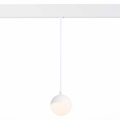 ST358.533.07 Магнитный трековый светильник подвесной белый LED 1*7W 3000K 520Lm Ra>80 120° IP20 D90xH90 48V