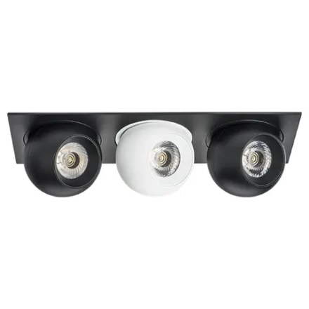 i537726272 Светильник INTERO LED 9W*3 850LM*3 24G ЧЕРНЫЙ/БЕЛЫЙ 3000K (217537+217072+217062+217072)