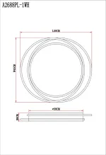 Потолочный светильник Arte Lamp SONNY A2688PL-1WH, 1хLED