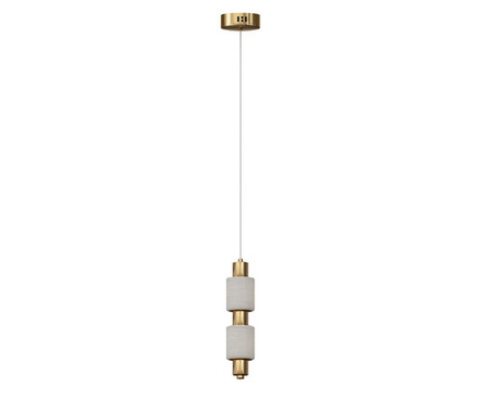 07526-1A,36 Подвес Алос латунь d10 h200 Led 8W (3000K)