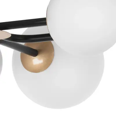 815380 Люстра CROCO 8х40W E14 ЧЕРНЫЙ МАТОВЫЙ/ЗОЛОТО Lightstar