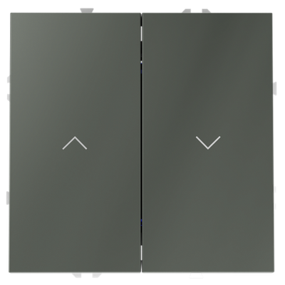 VLS020706 Выключатель встраиваемый VOLTUM S70 для жалюзи 10А, (титан). (ТМ Maytoni)