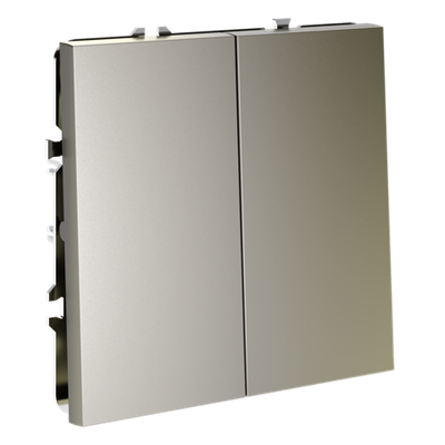 VLS020504 Перекрестный переключатель встраиваемый VOLTUM S70 двухклавишный 10А, (шелк). (ТМ Maytoni)