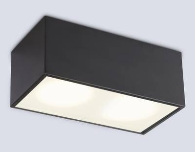 Светильник накладной TN6535/2 BK черный IP44 GX53/2 200*100*80