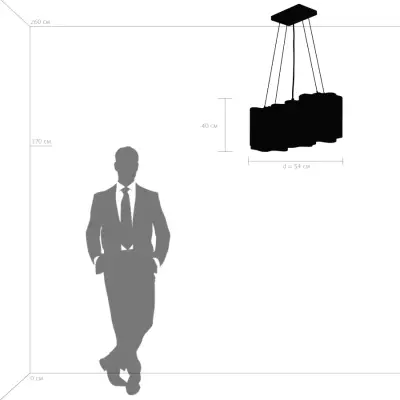 802135 Подвес NUBI LEGNO 3х40W E27 СВЕТЛОЕ ДЕРЕВО/БЕЛЫЙ