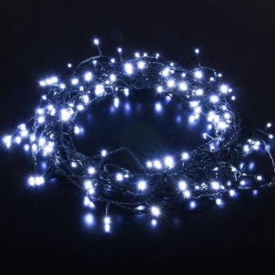 Гирлянда занавес на ель белый 0,45*1,5м IP20 200-003 белый, LED