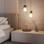 Подвесной светильник из травертина 304051 травертин