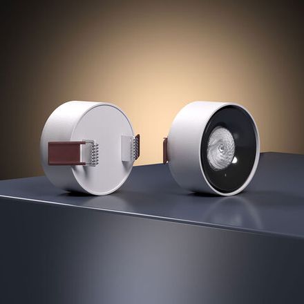 Светильник встраиваемый светодиодный Glam 10W 4000K белый/черный 25095/LED