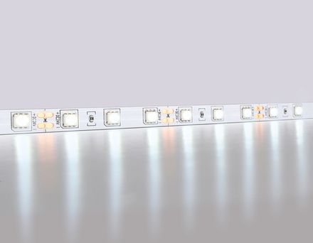 Светодиодная лента GS4003 5050 60Led/ 14.4W m/ 24V IP20 6500K 5m кратность резки 100mm (2 конт.)