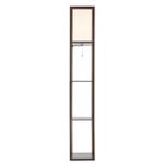 8090/1F COMFI LN25 кофейный/белый, дерево/текстиль Торшер Е27 1*60W 220V PRACTIC