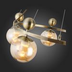 SLE106303-05 Люстра подвесная Бронзовый/Прозрачный, Янтарный E27 5*60W