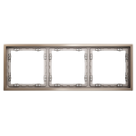 VLSM120310 Рамка металлическая на 3 поста, S70 Metal (платина). (ТМ Maytoni)