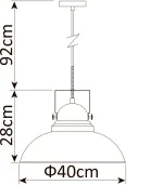 Подвесной светильник Arte Lamp MARTIN A5213SP-1WG, 1хE27