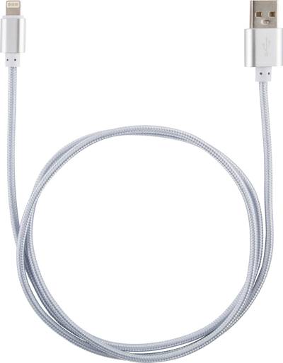 Кабель Energy ET-29-2 USB/Lightning, 2 метра, цвет - серебро