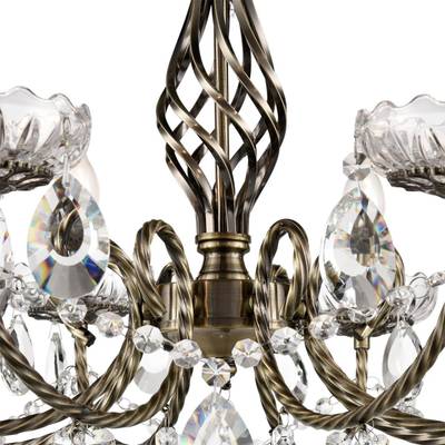 8190/8 CLASSI LN25 24 античная бронза, металл/хрусталь Люстра E14 8*40W 220V LINN
