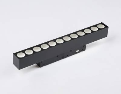 Светильник светодиодный для шинопровода Magnetic GL4024 BK черный IP20 12W 4200K 48V 24° 220*22*45