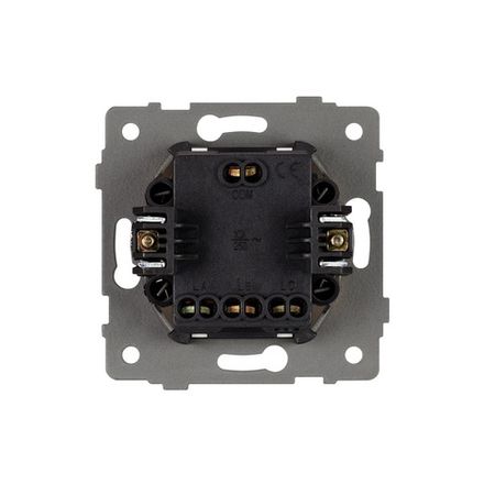 Механизм выключателя трехклавишный непроходной SWT-MK03-PL-GD-V (250V, 10A) (Arlight, -)