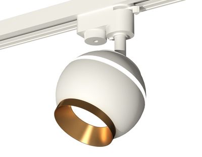 Комплект трекового светильника XT1101023 SWH/PYG белый песок/золото желтое полированное GU5.3 LED 3W 4200K (A2520, C1101, N7034)