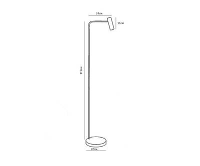 08070-F,20 Торшер Алери бронза w24*20 h119 Led Cree 3W (3000K)