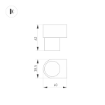 Светильник SP-SPICY-WALL-MINI-S60x39-3W Day4000 (WH, 40 deg, 230V) (Arlight, IP20 Металл, 3 года)