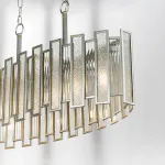 712164 Люстра AGAVE 6х40W E27 СЕРЕБРО С ПАТИНОЙ/ПРОЗРАЧНЫЙ Lightstar