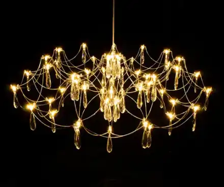07889-80,33(21) Люстра димм. Галанта золото d88 h178 Led Osram 60*0,5W (3000-6000K) с пультом ДУ