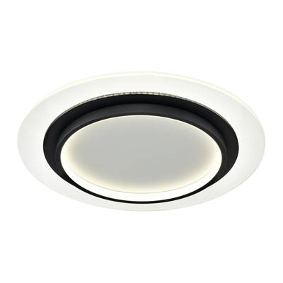 7732/80L MITRA LED SN Светильник металл/акрил/белый/прозрачный/черный LED 80Вт 3000-6000К D480 IP20 пульт ДУ SUNNY