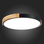 SLE201342-01 Светильник потолочный Черный, Светлое дерево/Белый LED 1*40W 3000K/4000K/6000K