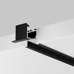 Алюминиевый профиль встраиваемый скрытого монтажа 22x22 (Черный, 2 м), ALM-2222-B-2M 632013