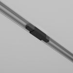 Прямой коннектор питания с вводом питания Unity черный, TRA001CB-11B. TM Maytoni