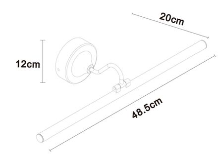 Подсветка для картин Arte Lamp SOL A7908AP-1BK, 1хLED