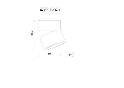 Спот Arte Lamp ARCTURUS A7715PL-1WH, LED